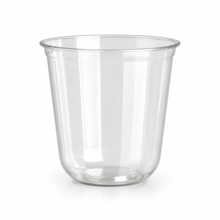 12 oz Clear Plastic Cups – 360U PET 90 mm Rim