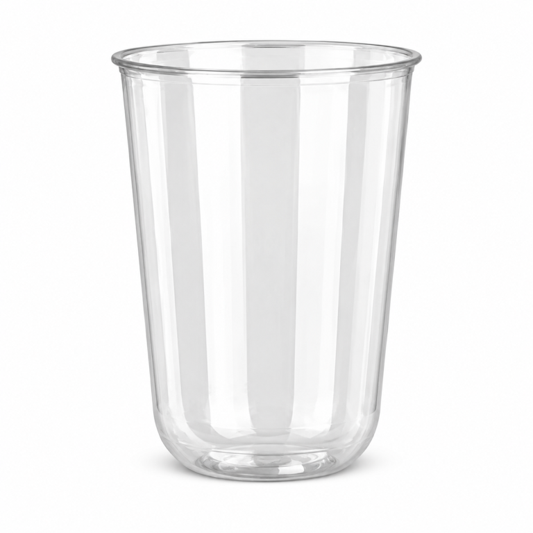 16 oz Clear Plastic Cups – 500U PET  90 mm Rim