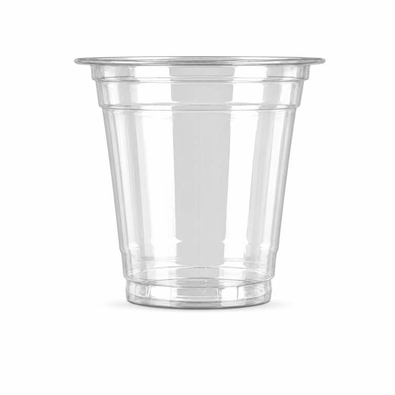 12 oz Clear Plastic Cups – 360 ml PET, 98 mm Rim