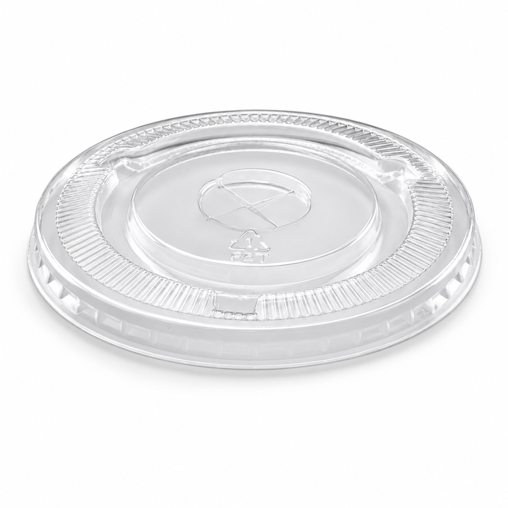Flat PET Lids for Clear Plastic Cups