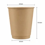 10 oz Kraft Double Wall Paper Cups