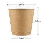 8 oz Kraft Double Wall Paper Cups