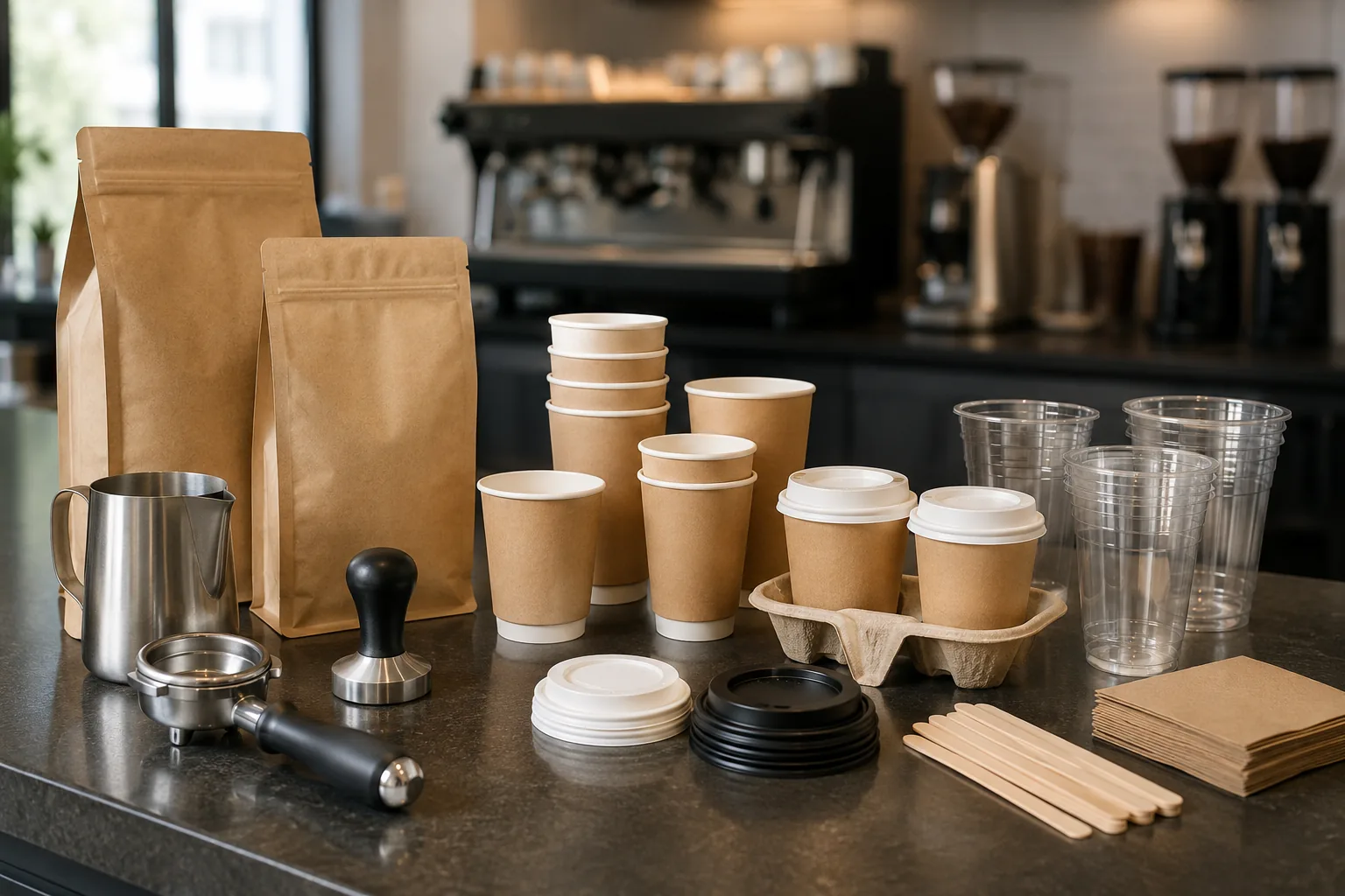 Coffee shop supplies UK cafes source for drink and takeaway service