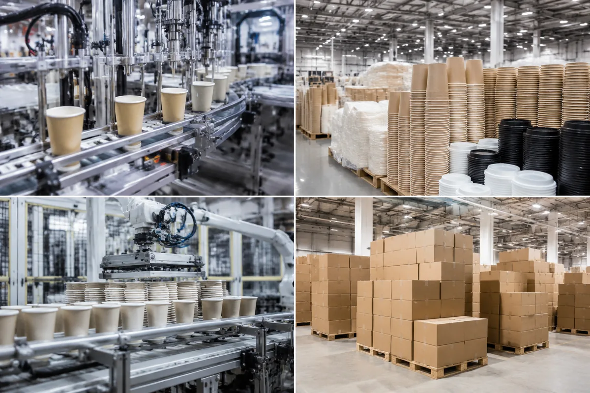 paper coffee cups bulk factory supply