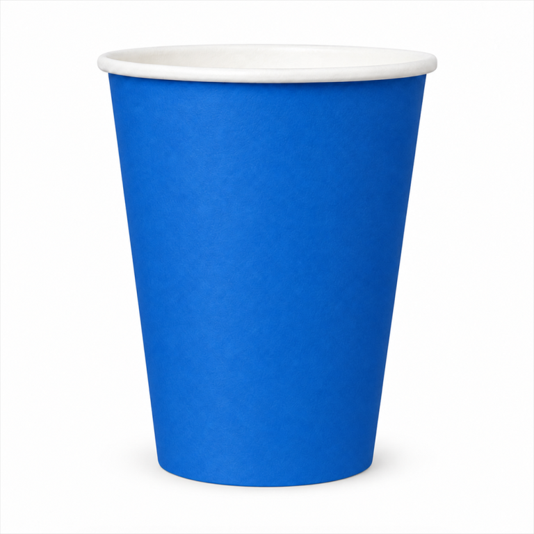 10 oz Blue Single Wall Paper Cups
