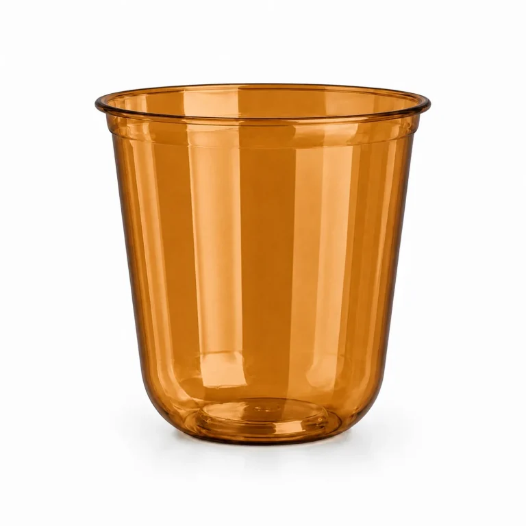 10 oz Amber U-Shape PET Cups