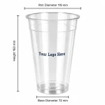 32oz Clear PP King Cup