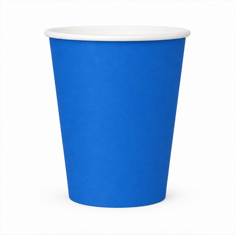 12 oz Blue Single Wall Paper Cups