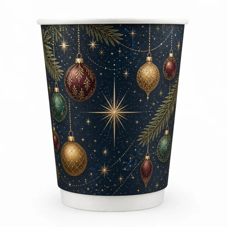 12 oz Christmas Double Wall Paper Cups