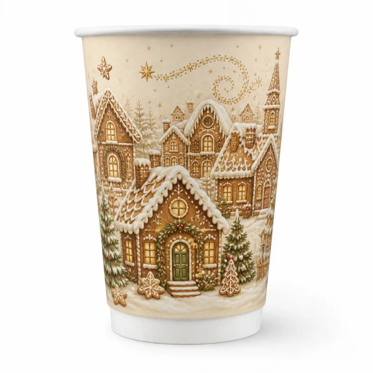 16 oz Christmas Double Wall Paper Cups