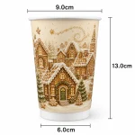16 oz Christmas Double Wall Paper Cups