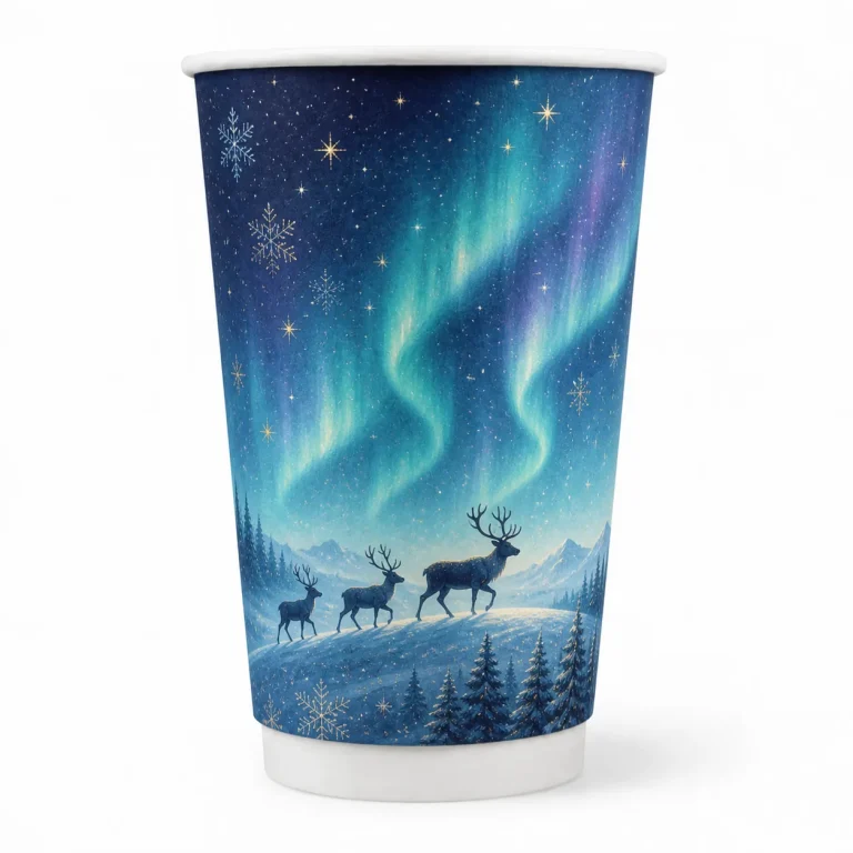 22 oz Christmas Double Wall Paper Cups
