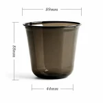 300 ml Small U-Shape Plastic Cups – Smoky Black