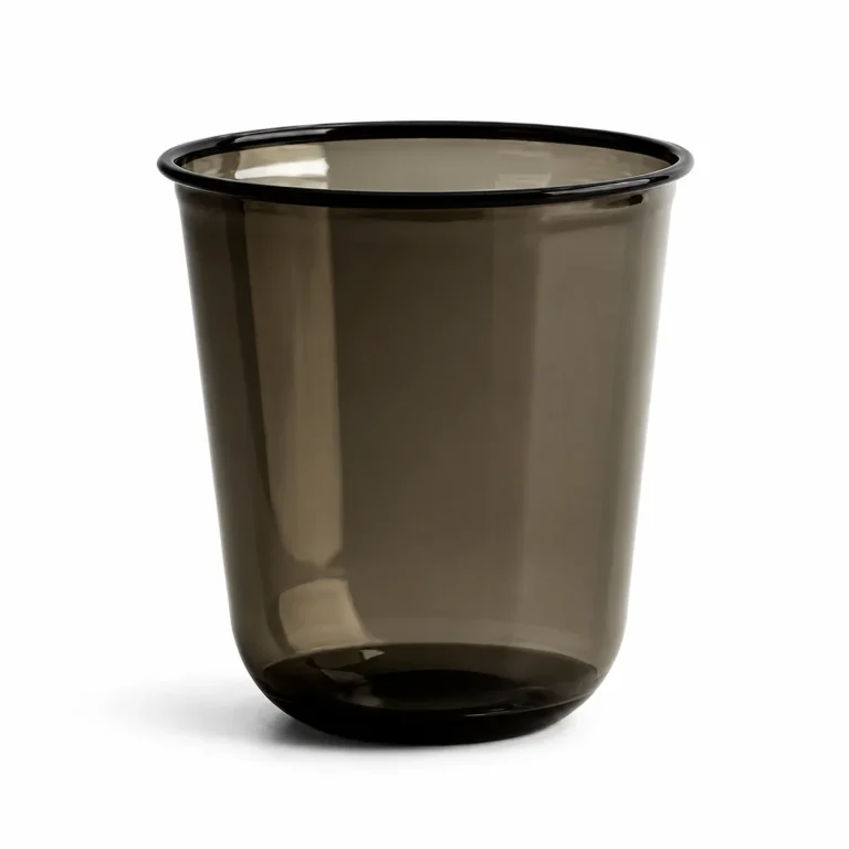 400 ml Disposable U-Shape Plastic Cups – Smoky Black
