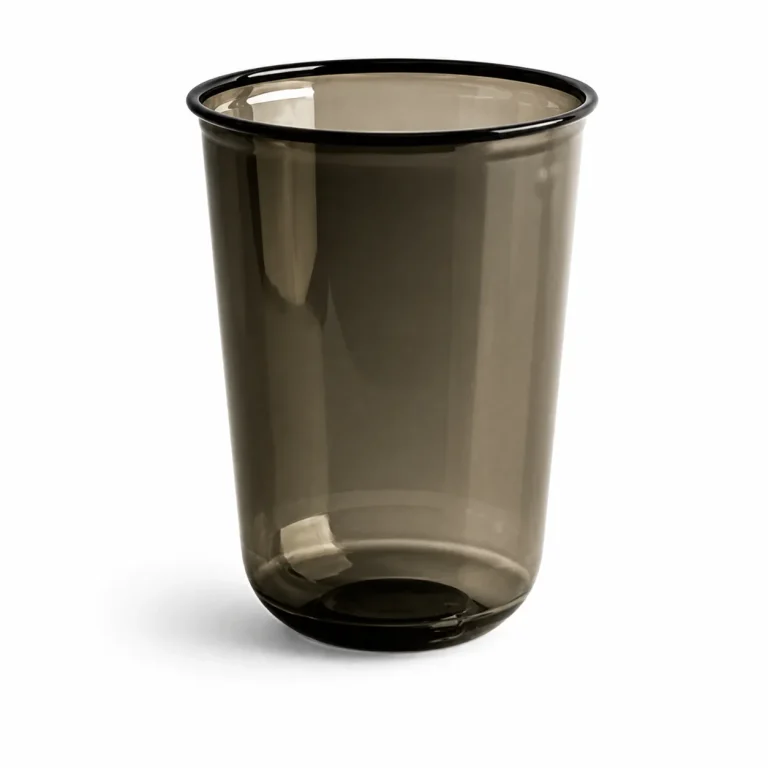 500 ml U-Shape Plastic Iced Coffee Cups – Smoky Black