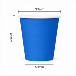 8 oz Blue Single Wall Paper Cups