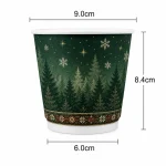 8 oz Christmas Double Wall Paper Cups