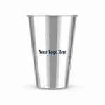 12oz Bright Silver Metallic Film PP Cup