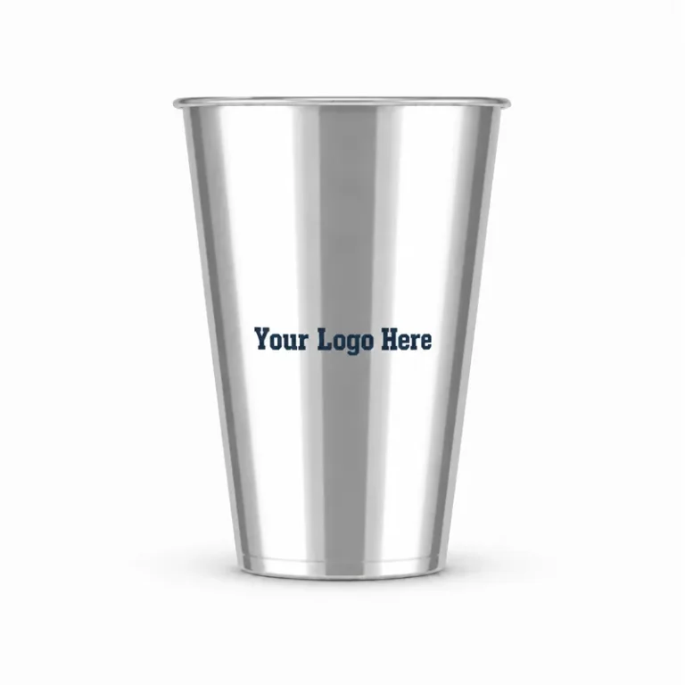 12oz Bright Silver Metallic Film PP Cup