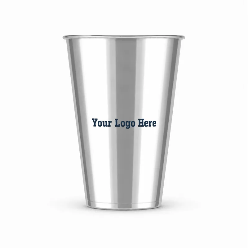 12oz Bright Silver Metallic Film PP Cup