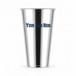 16oz Bright Silver Metallic Film PP Cup