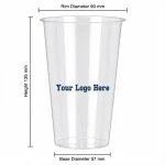 500ml Clear PP Injection Molded Cup