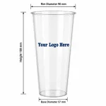 24oz Clear PP Injection Molded Cup