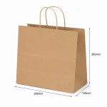 Kraft Four Cup Paper Bag