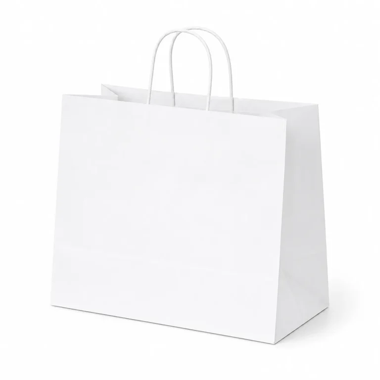White Four Cup Paper Bag