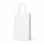 White Single Cup Paper Bag
