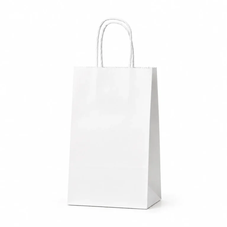 White Single Cup Paper Bag