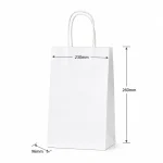 White Single Cup Paper Bag