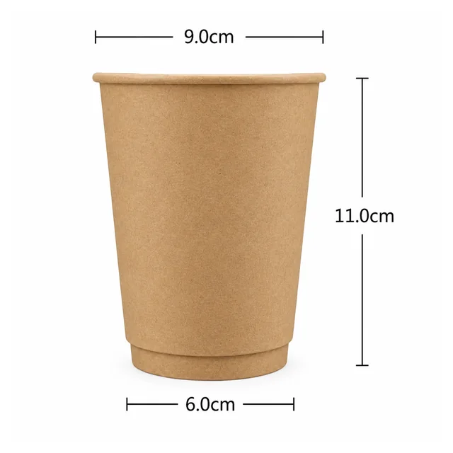 12 oz kraft double-wall paper cup