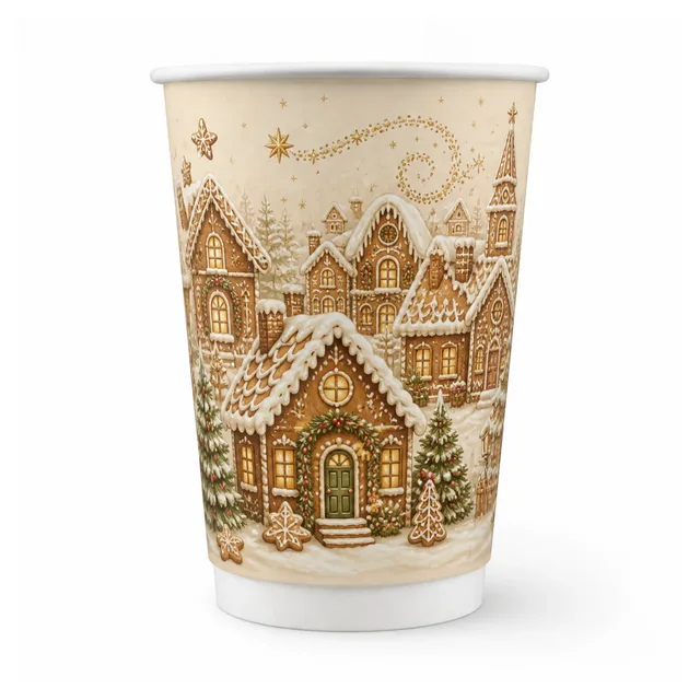 16 oz Christmas Paper Cups